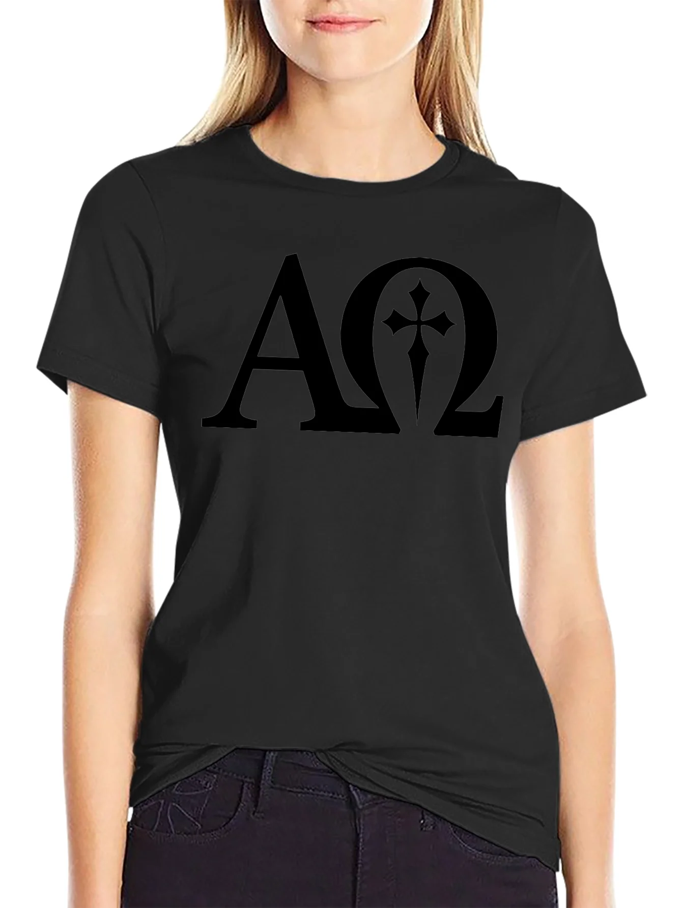 Alpha Omega Cross Graphic T-Shirt