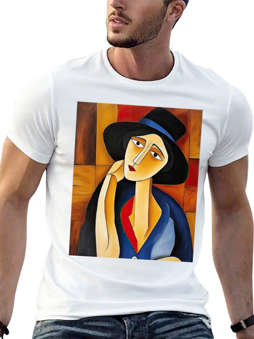 Abstract Portrait Graphic Tee