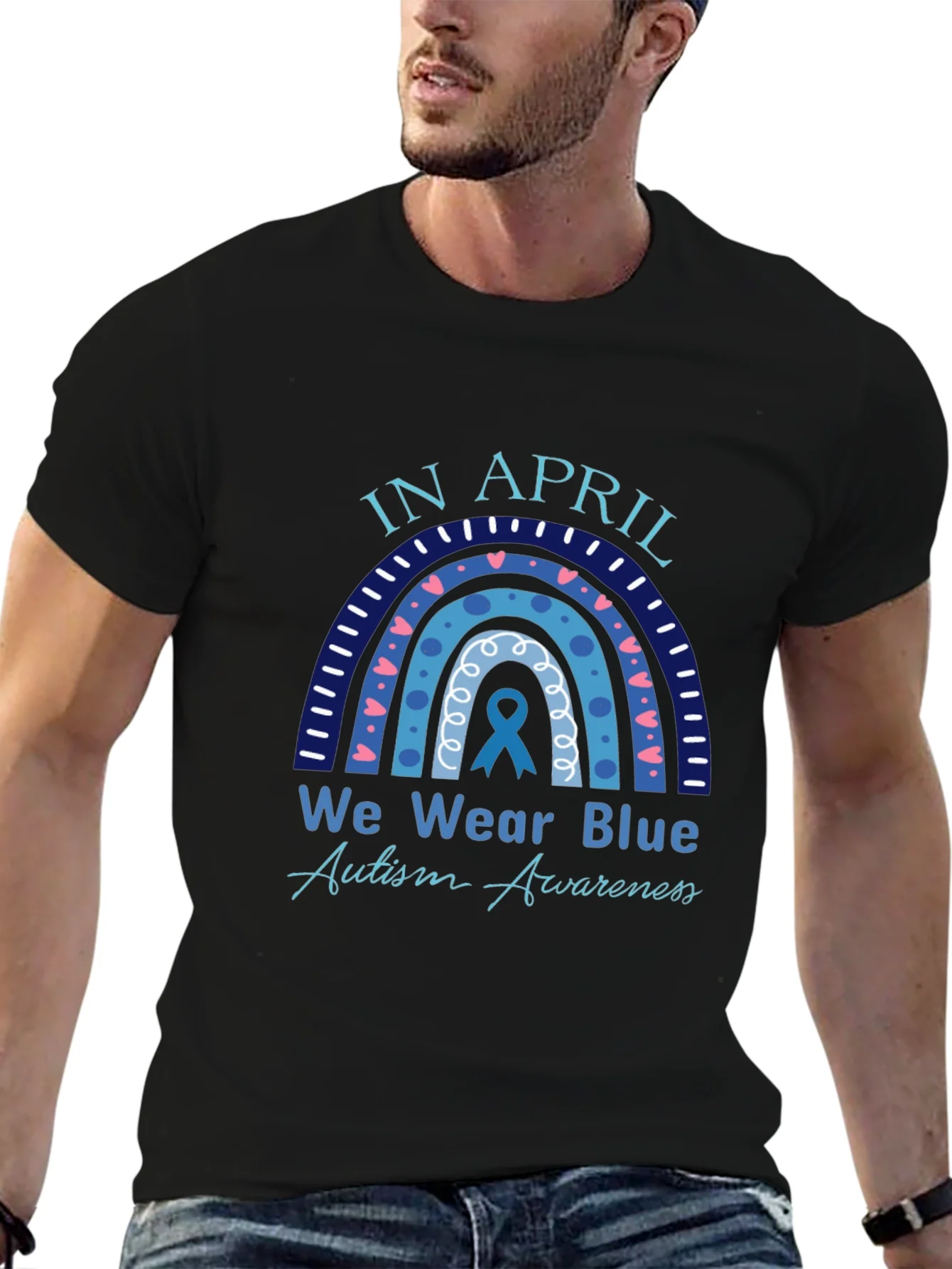 Autism Awareness T-Shirt - In April We Wear Blue