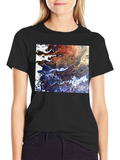 Abstract Art Graphic Tee - Modern Fluid Design