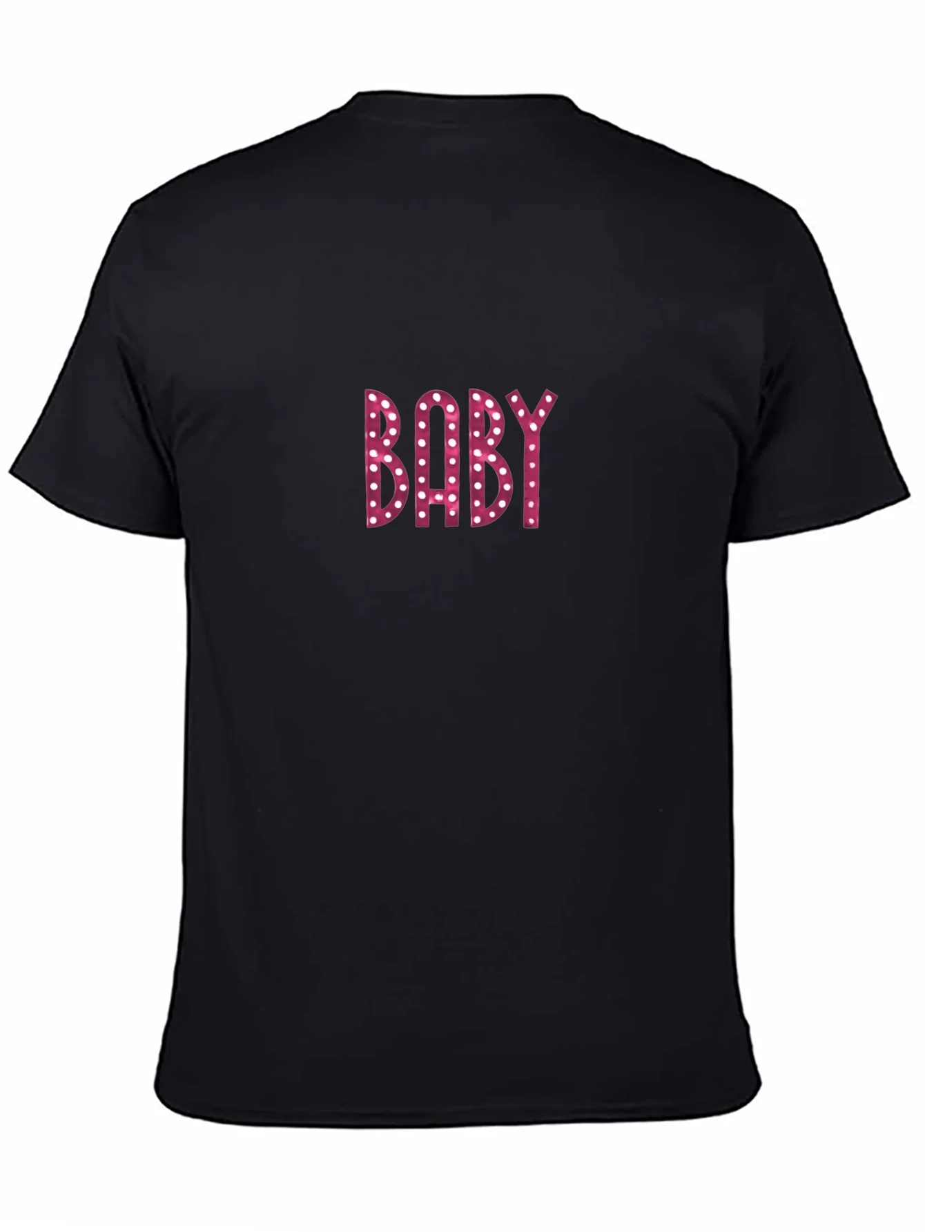 Baby Print Black Tee - Unique Graphic Design